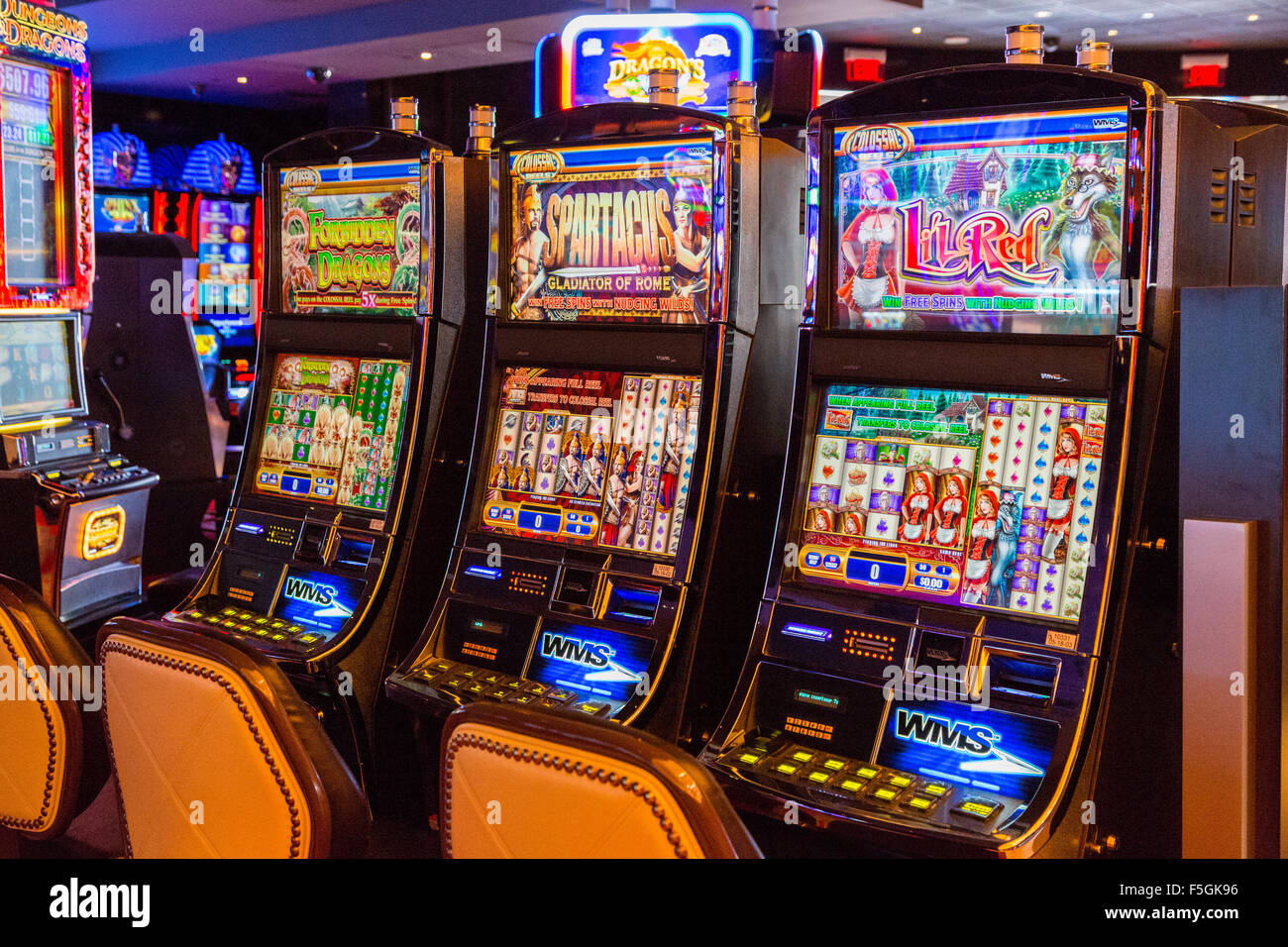 Las Vegas, Nevada.  Slot Machines at The Cromwell Casino. Stock Photo