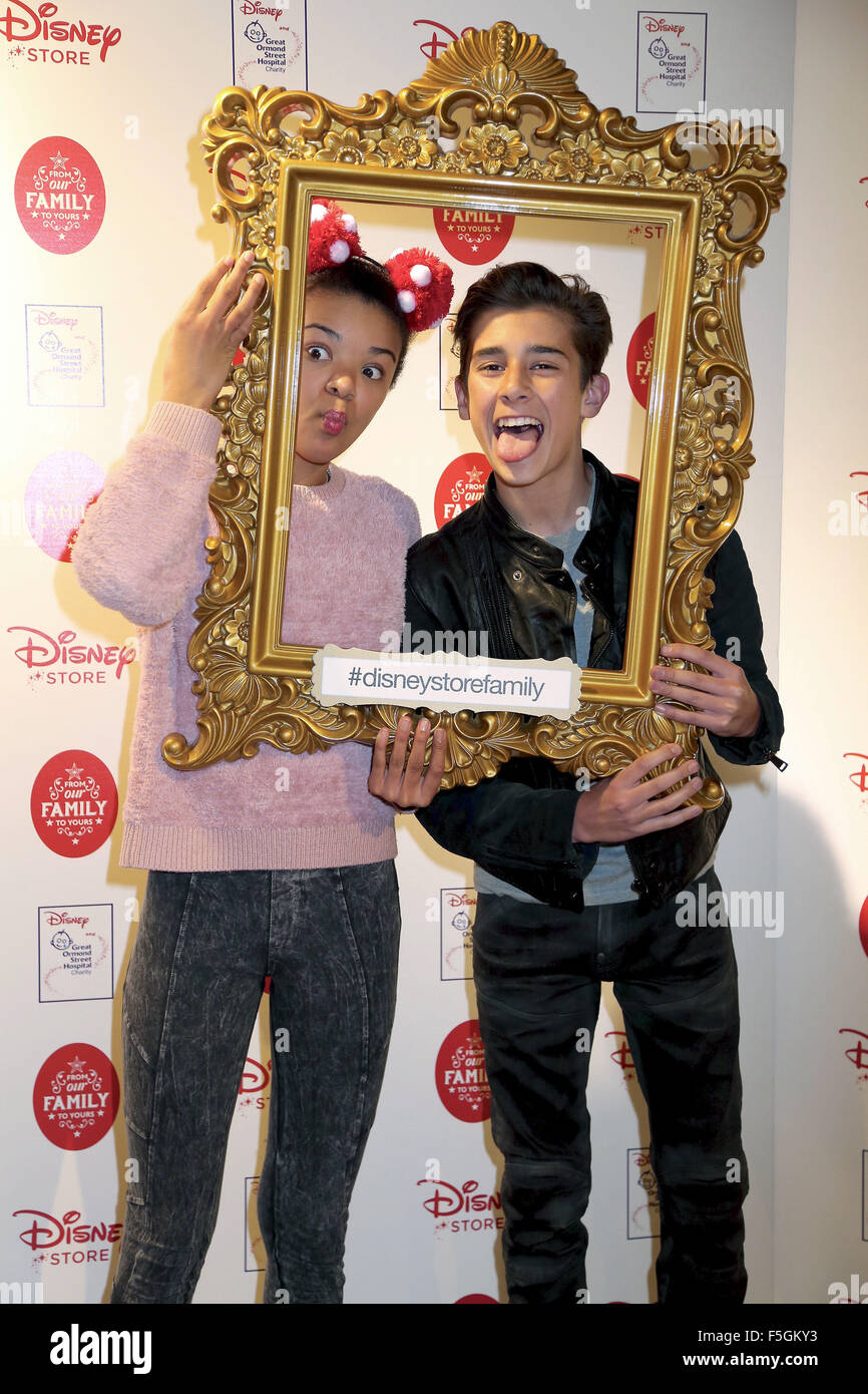 London, UK. India Ria Amarteifio and Georgie Farmer at the Disney 'From