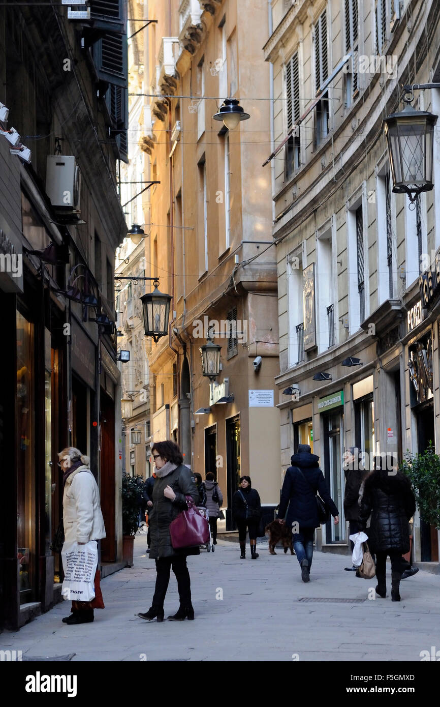 Via Luccoli street, Genoa, Ligury, Italy Stock Photo Alamy