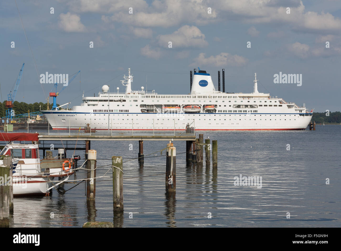 Kiel, Germany, the MS Germany, now MV World Odyssey Stock Photo Alamy