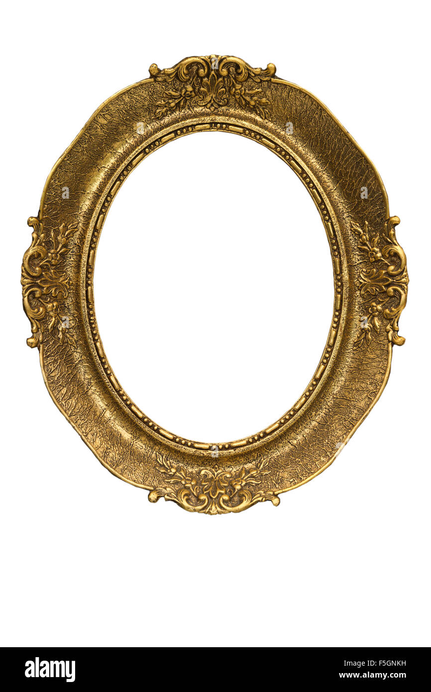 Golden picture frame Stock Photo Alamy