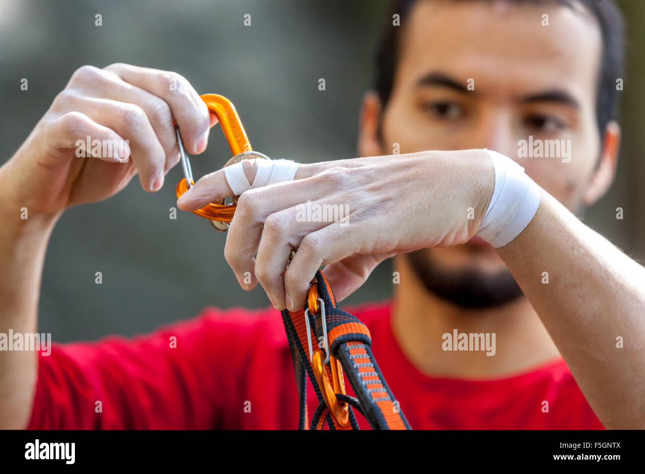 Climbing hands hi-res stock photography and images - Alamy