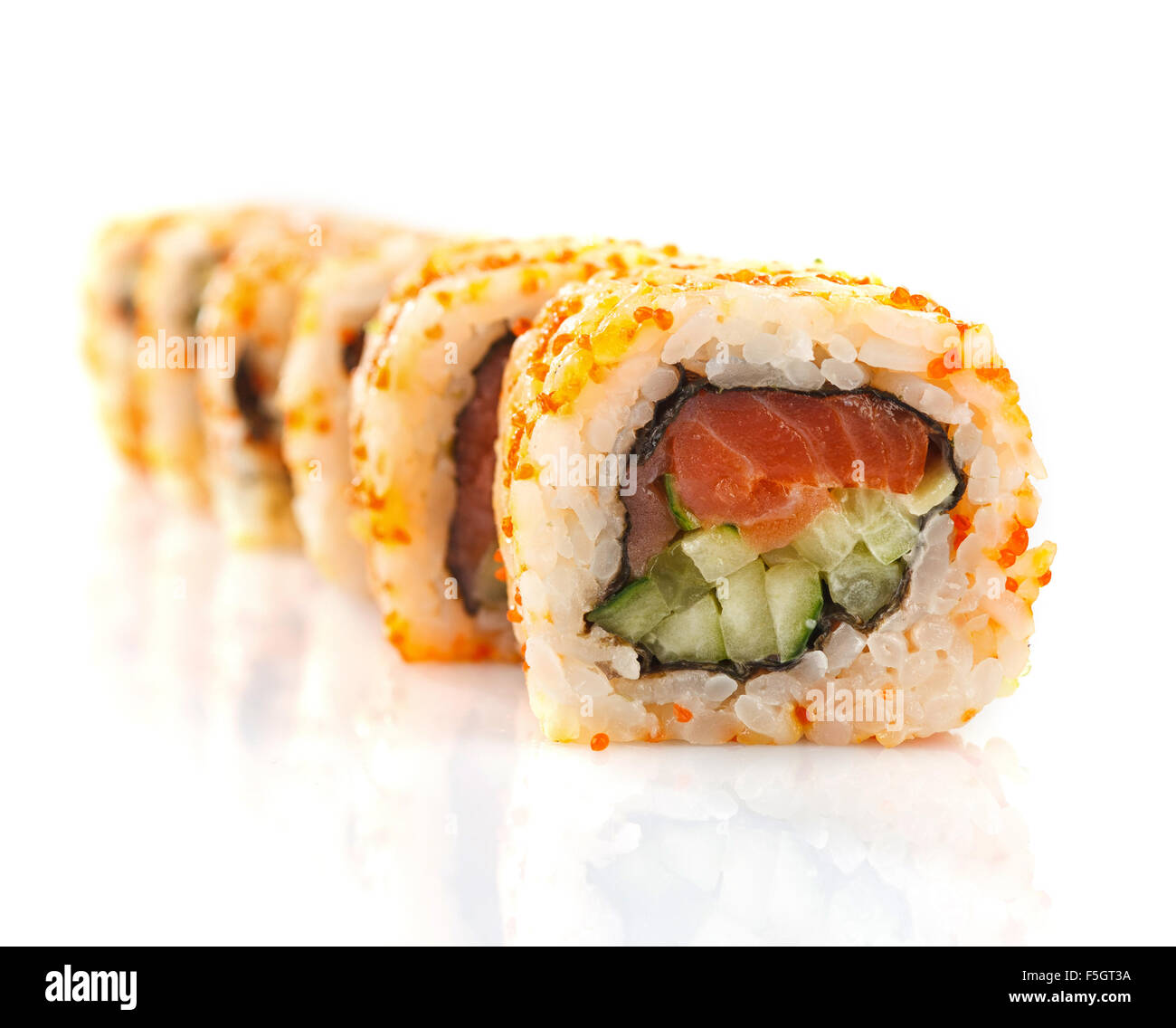Sushi roll isolated Stock Photo