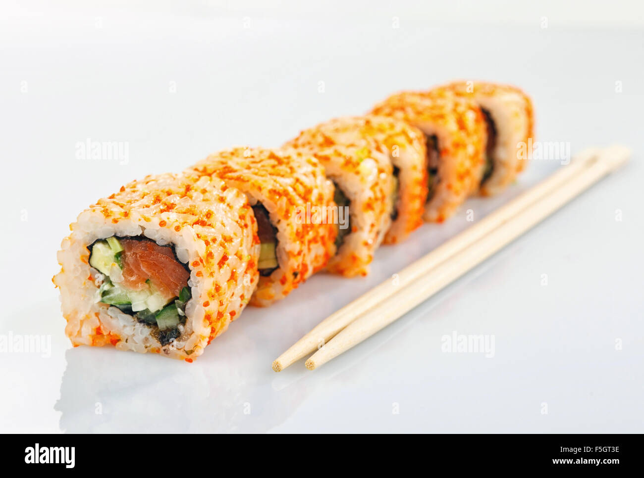 Sushi roll isolated Stock Photo
