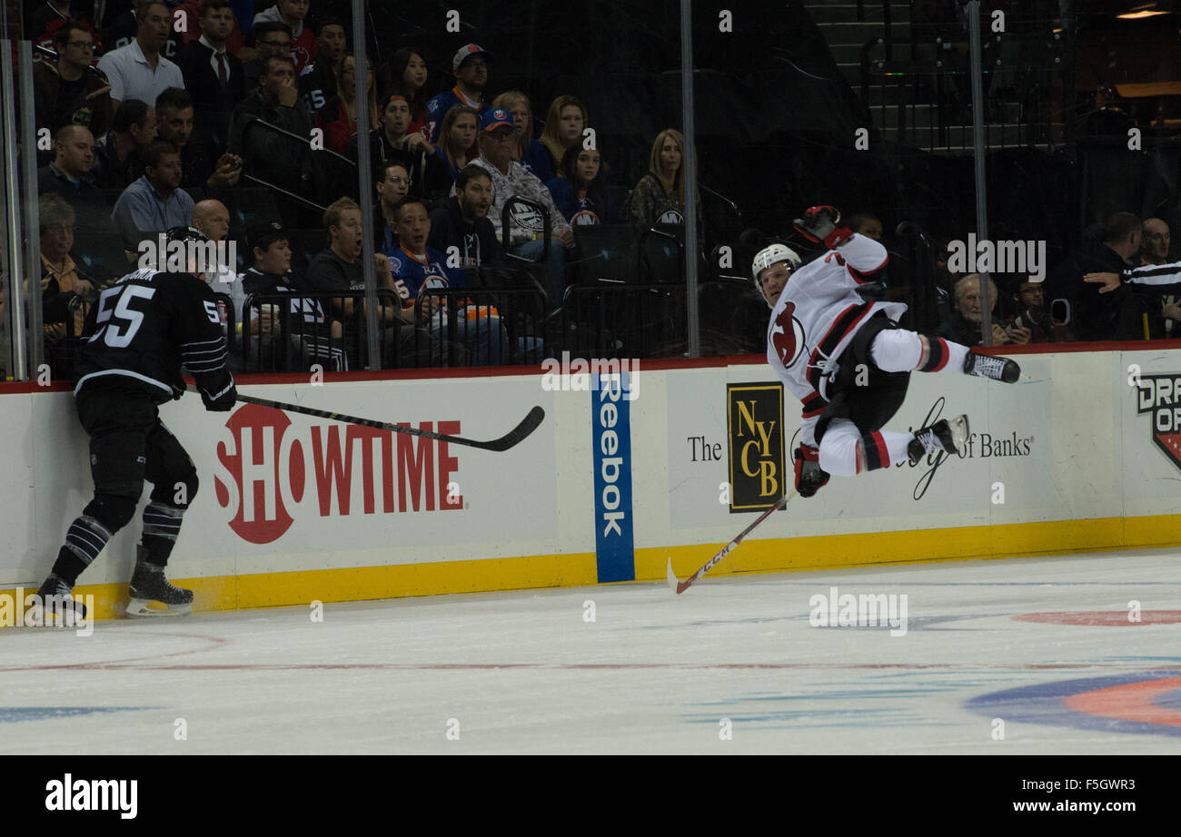 New York, NY, USA. 3rd Nov, 2015. New Jersey Devils right wing BOBBY