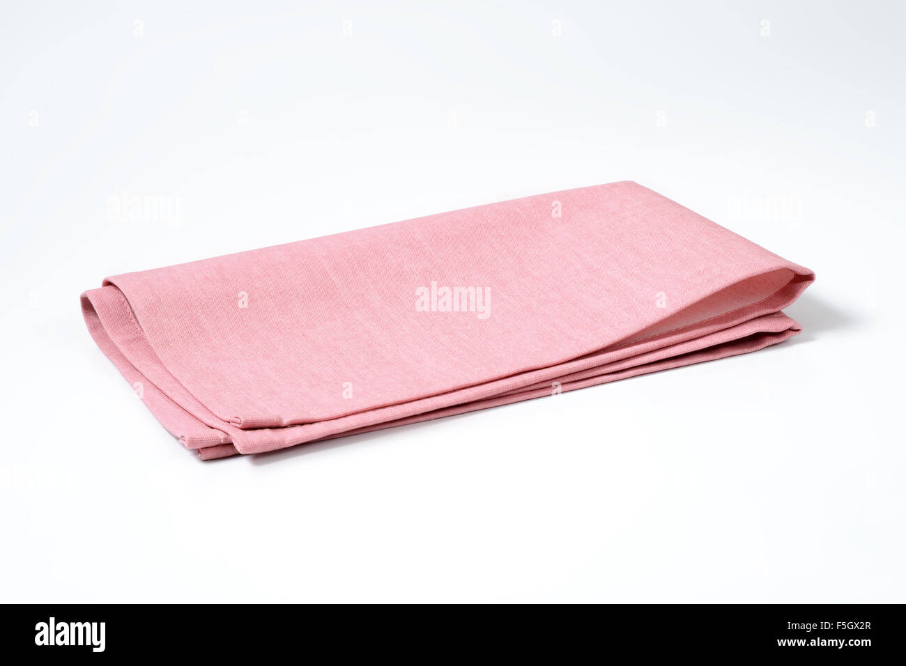 pink place mat on white background Stock Photo