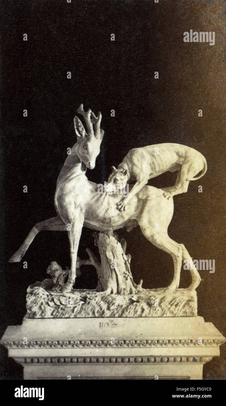Deer Rome Statue of deer hi-res stock photography and images - Alamy