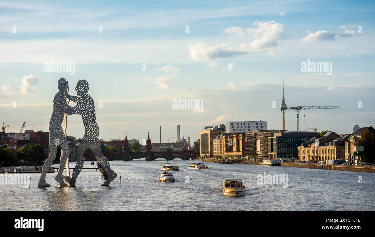 The view from Treptower Park in Berlin Germany. Stock Photo