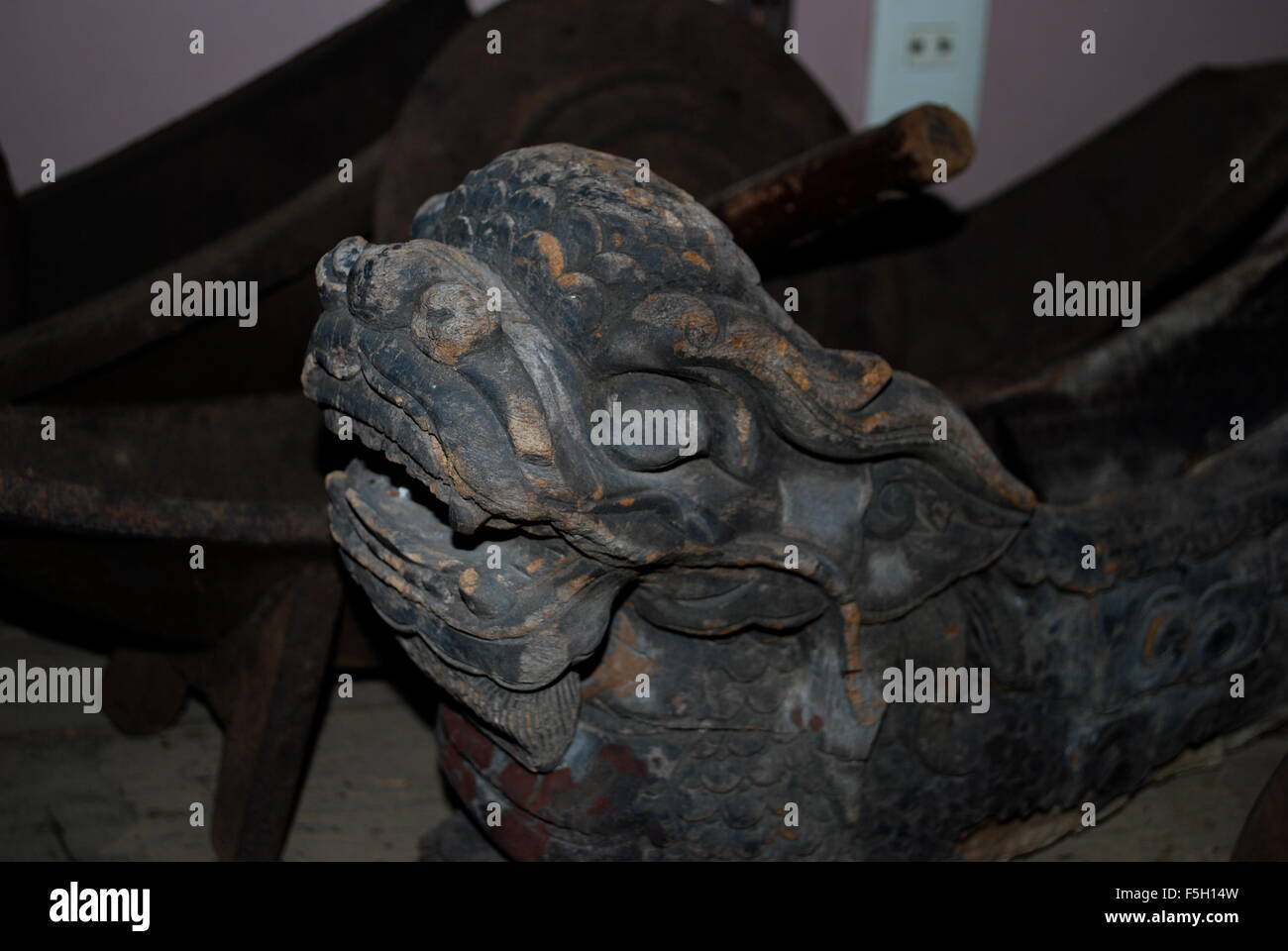 Dragon head statue, Ho Chi Minh City, Vietnam, Asia Stock Photo