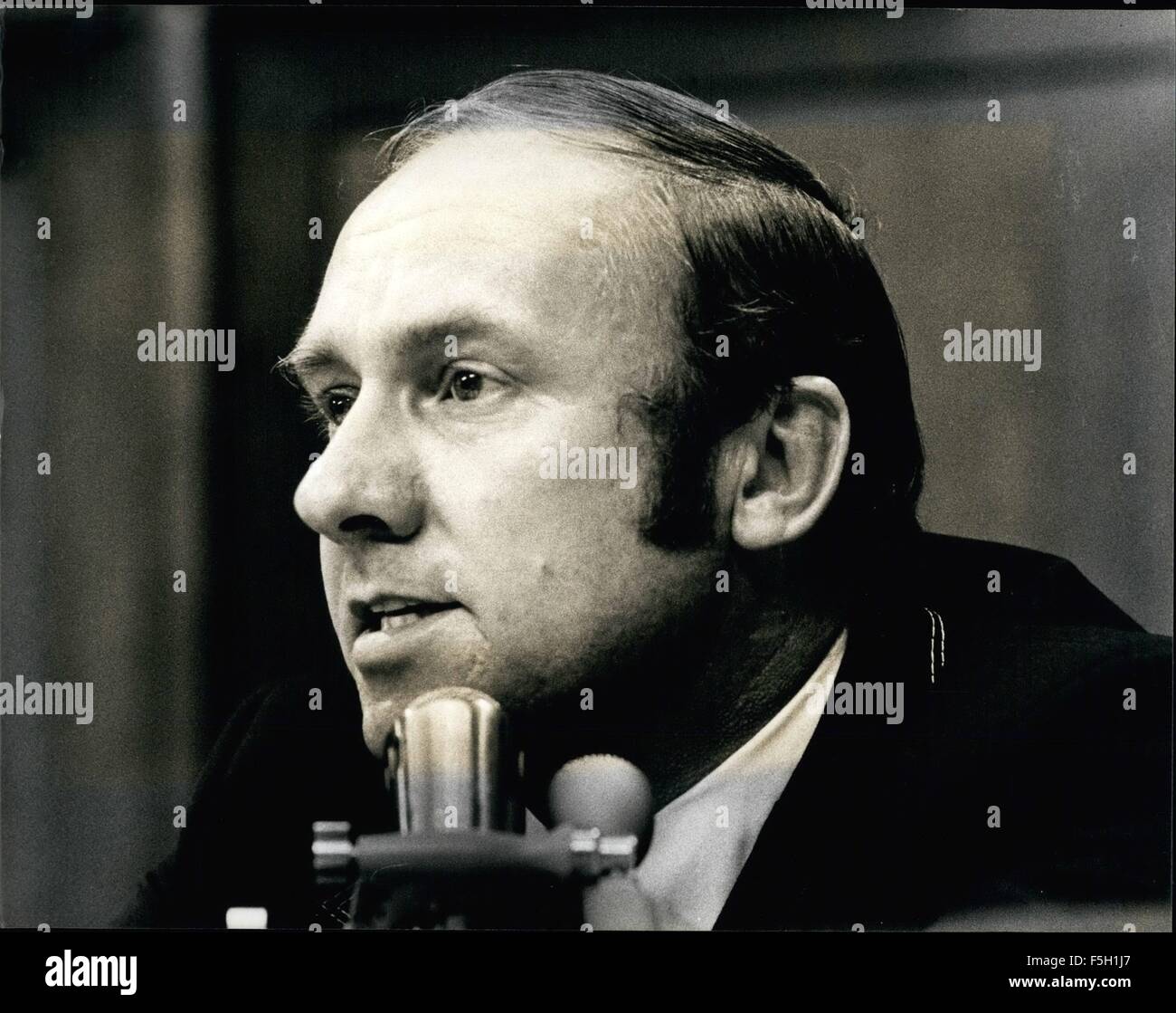 1973 - Senate Watergate Hearings - The House Judiciary Committee, July 24-26, 1974 Ã¢â‚¬' Congressman Tom Railsback (R) Illinois, speaking during the debate to impeach ex-President Richard M. Nixon. Rep. Railsback voted in favor of impeachment. © Keystone Pictures USA/ZUMAPRESS.com/Alamy Live News Stock Photo