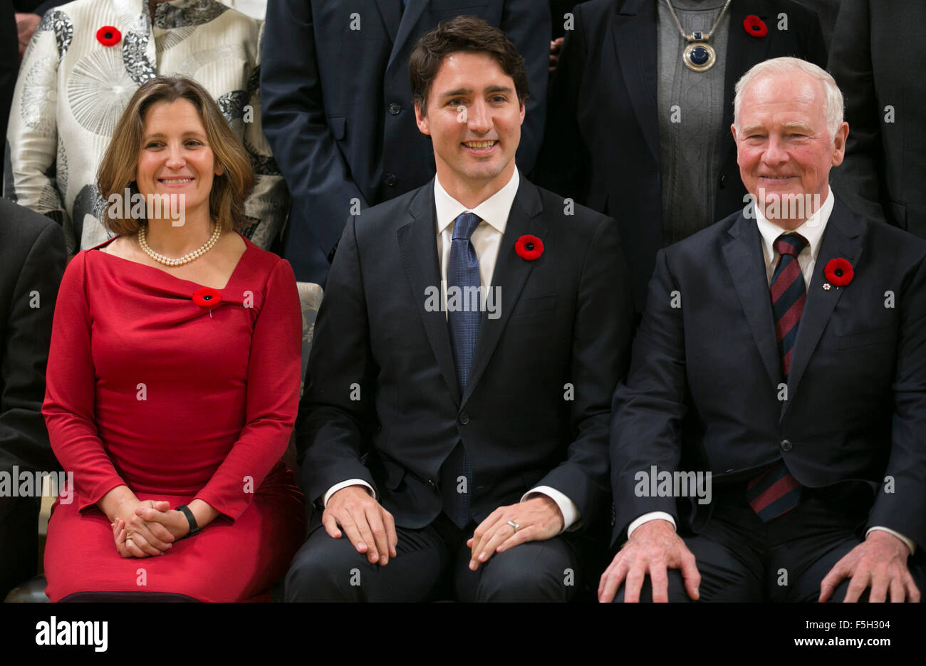 Ottawa Canada 4th Nov 2015 Newly Elected Canadian Prime