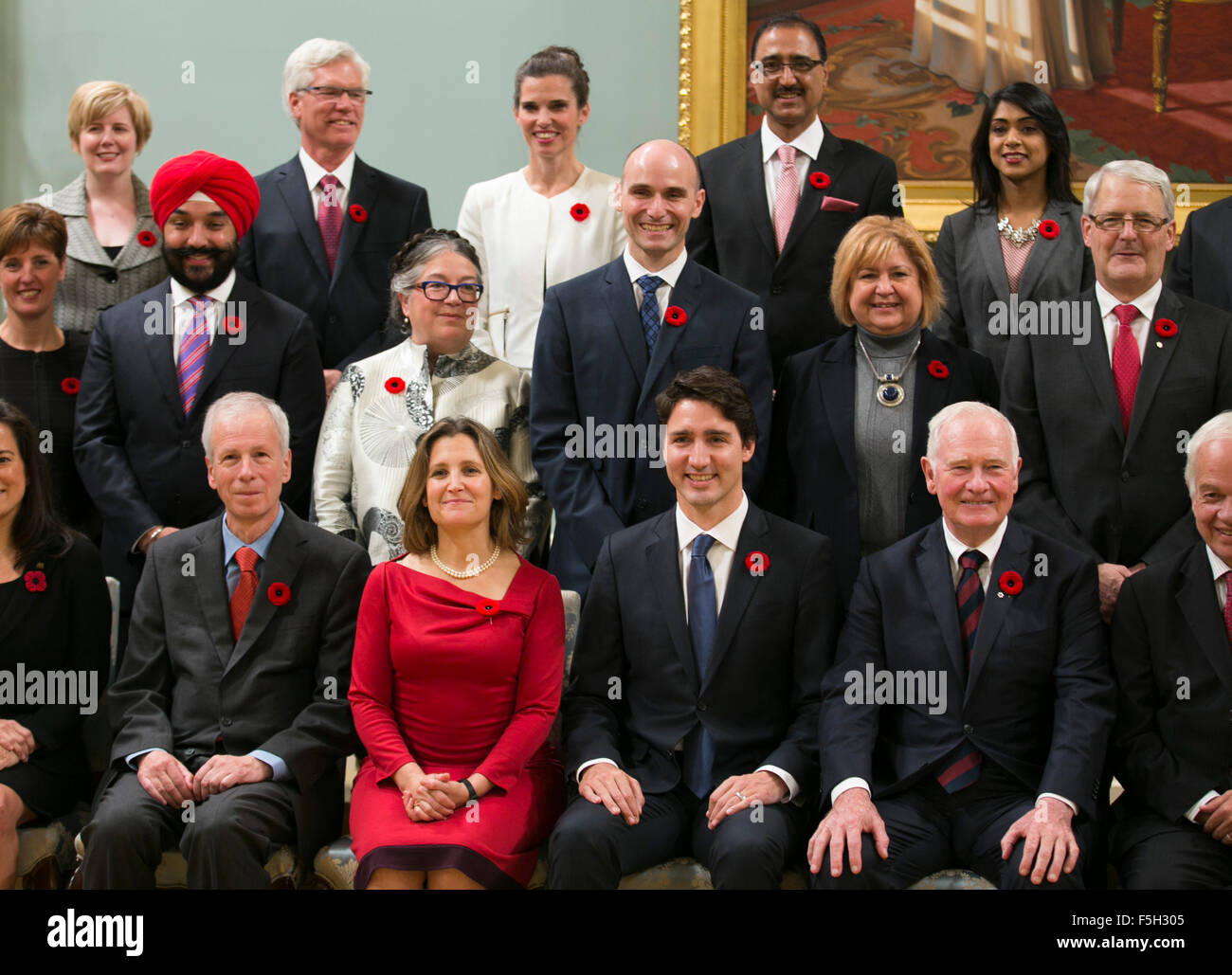 Ottawa Canada 4th Nov 2015 Newly Elected Canadian Prime