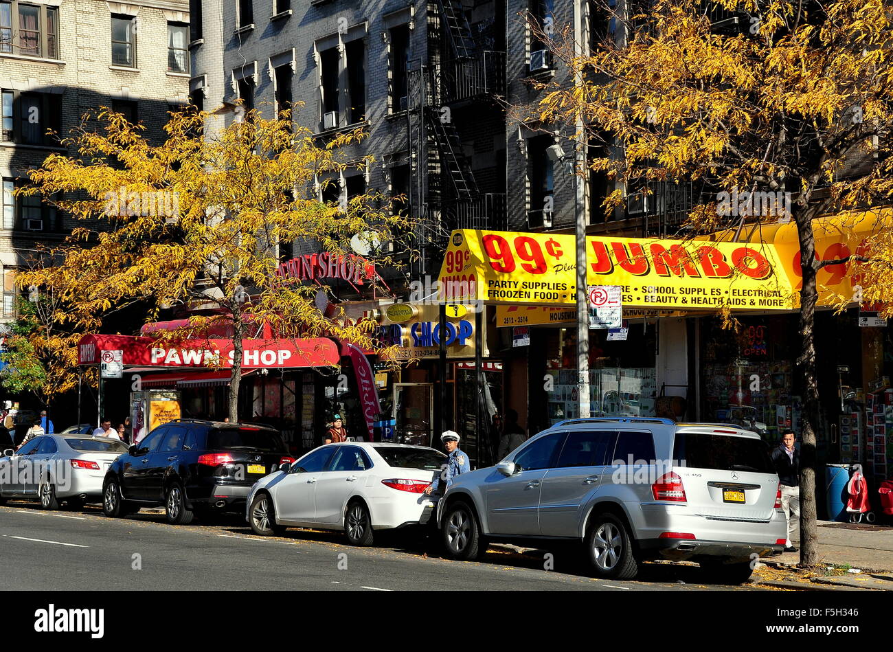 New York City A traffic enforcement police officer on Broadway in