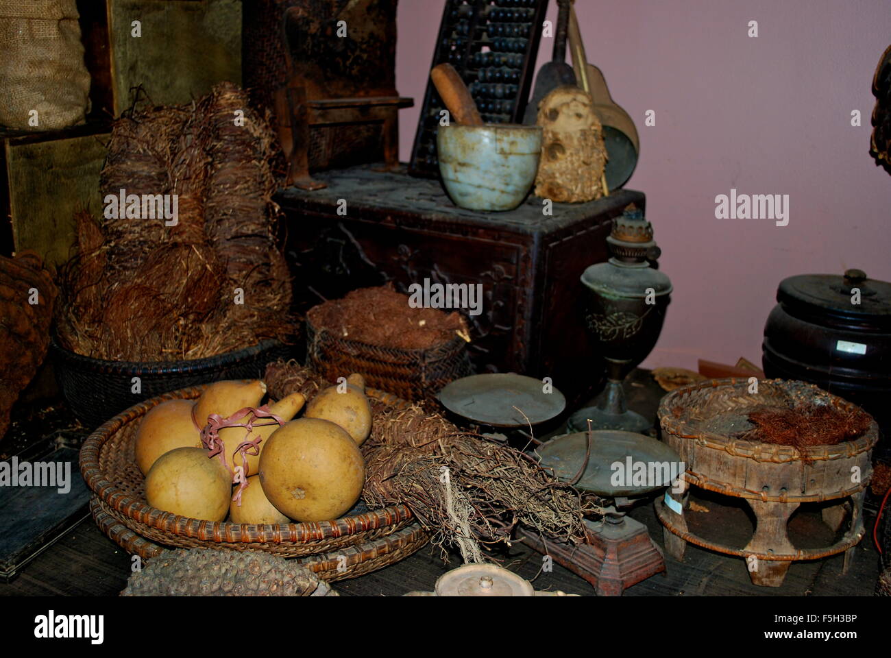 Traditional Vietnamese Medicine, Ho Chi Minh City, Vietnam, Asia Stock