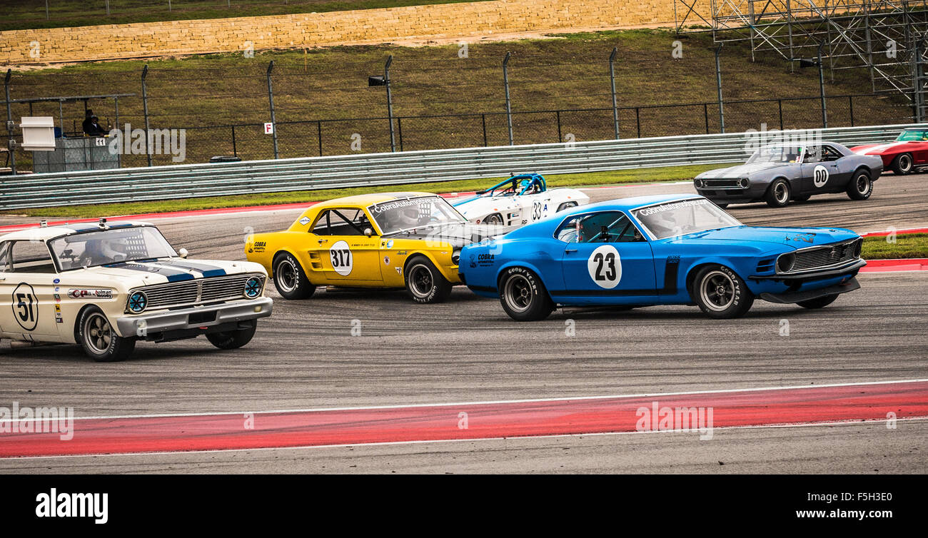 Vintage racing at Circuit of the Americas, Austin, Texas Stock Photo ...