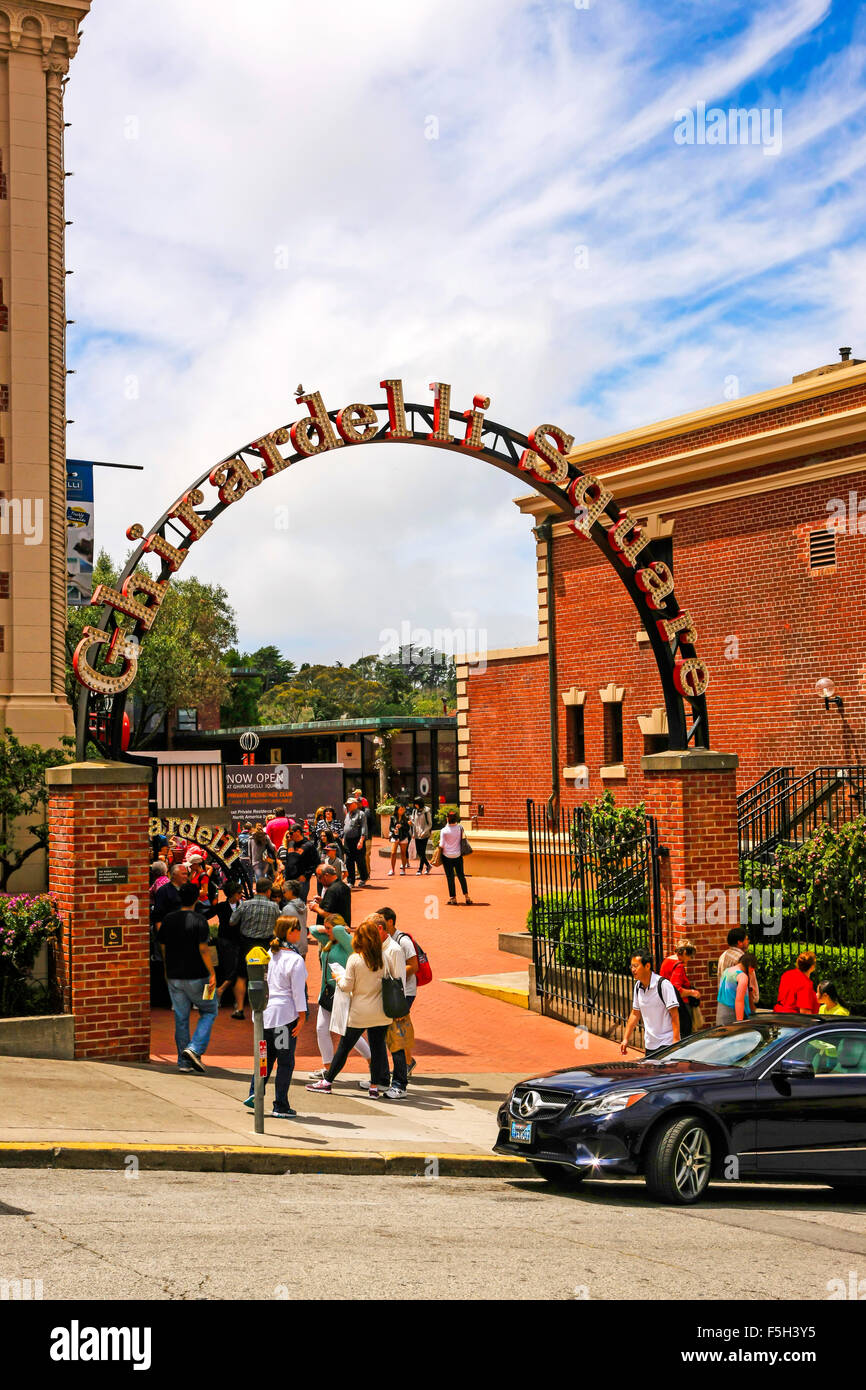 The Ghirardelli Chocolate factory turned Shopping Center in downtown