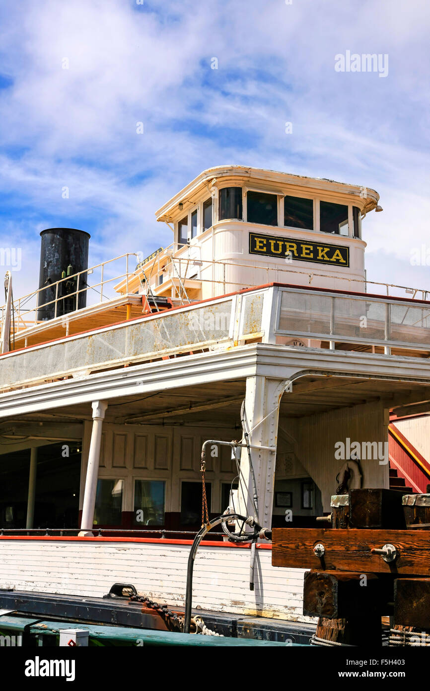 The 1890 Eureka Ferry boat preserved at the San Francisco Maritime