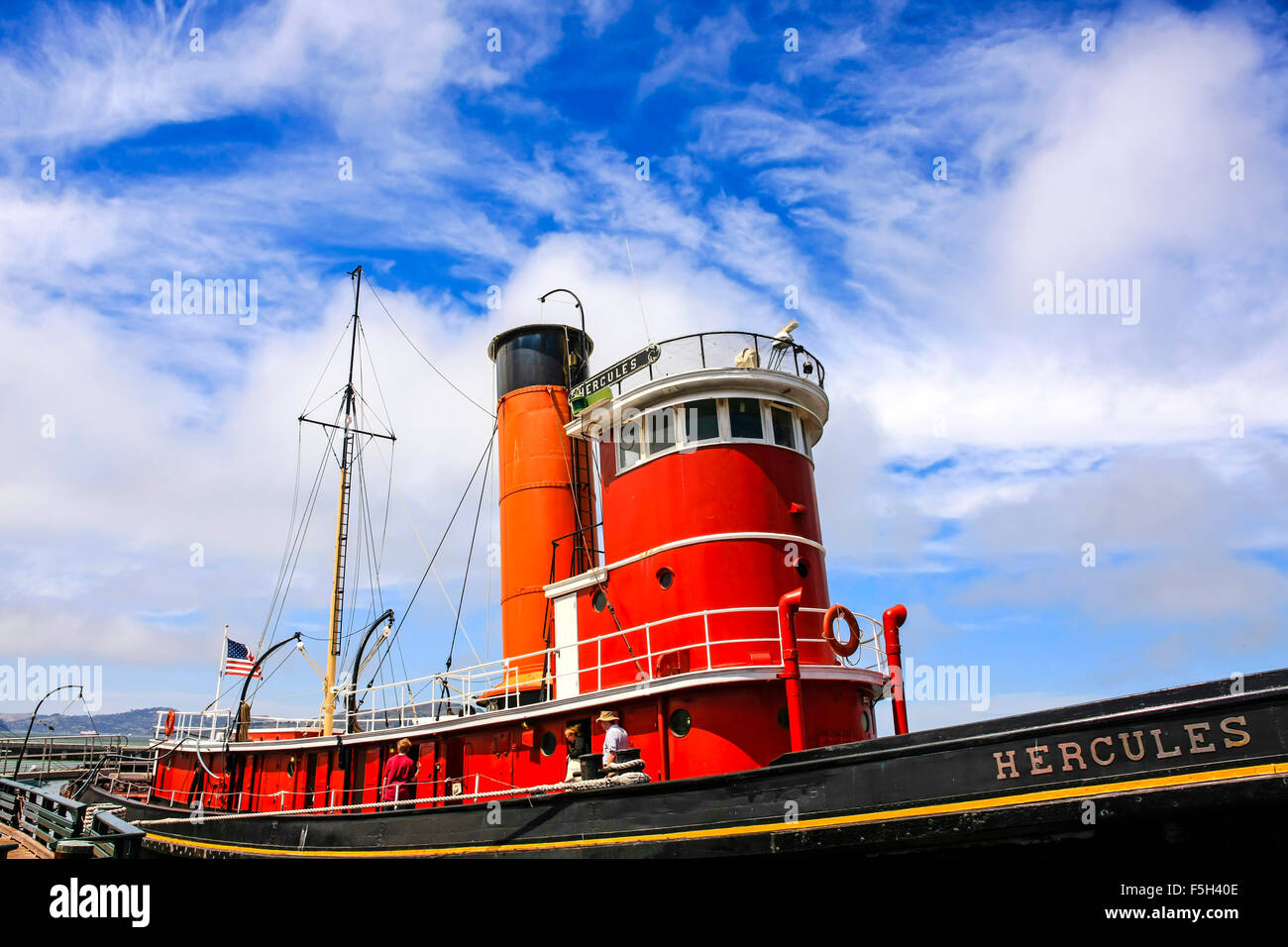 The 1907 Hercules tugboat preserved at the San Francisco Maritime