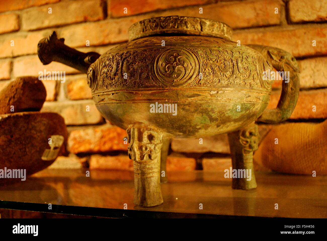 Clay pot at Museum of Traditional Vietnamese Medicine, Ho Chi Minh City, Vietnam, Asia Stock Photo