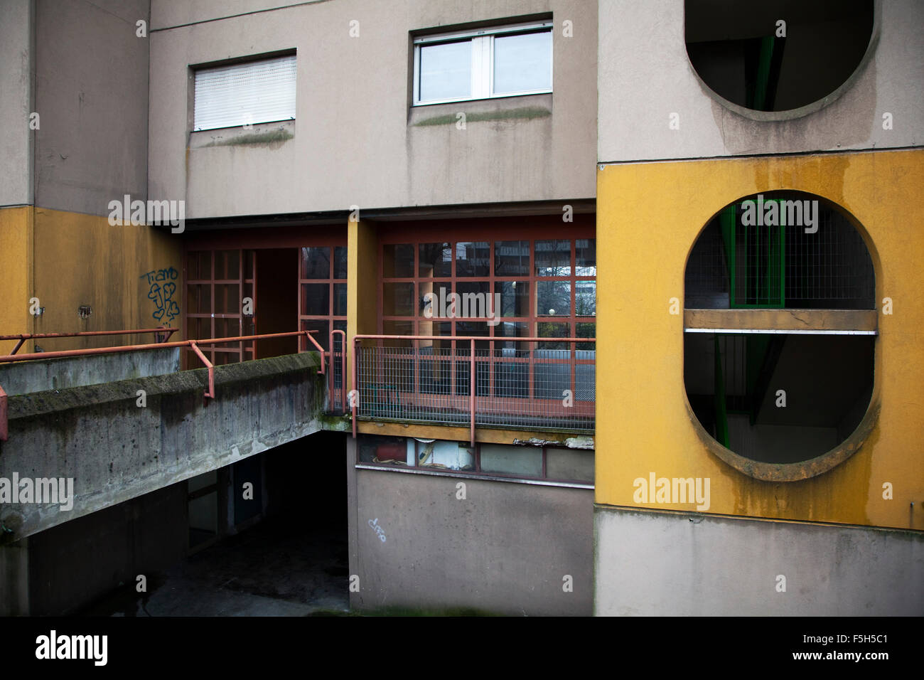 housing in the suburbs of Milan, Italy Stock Photo Alamy