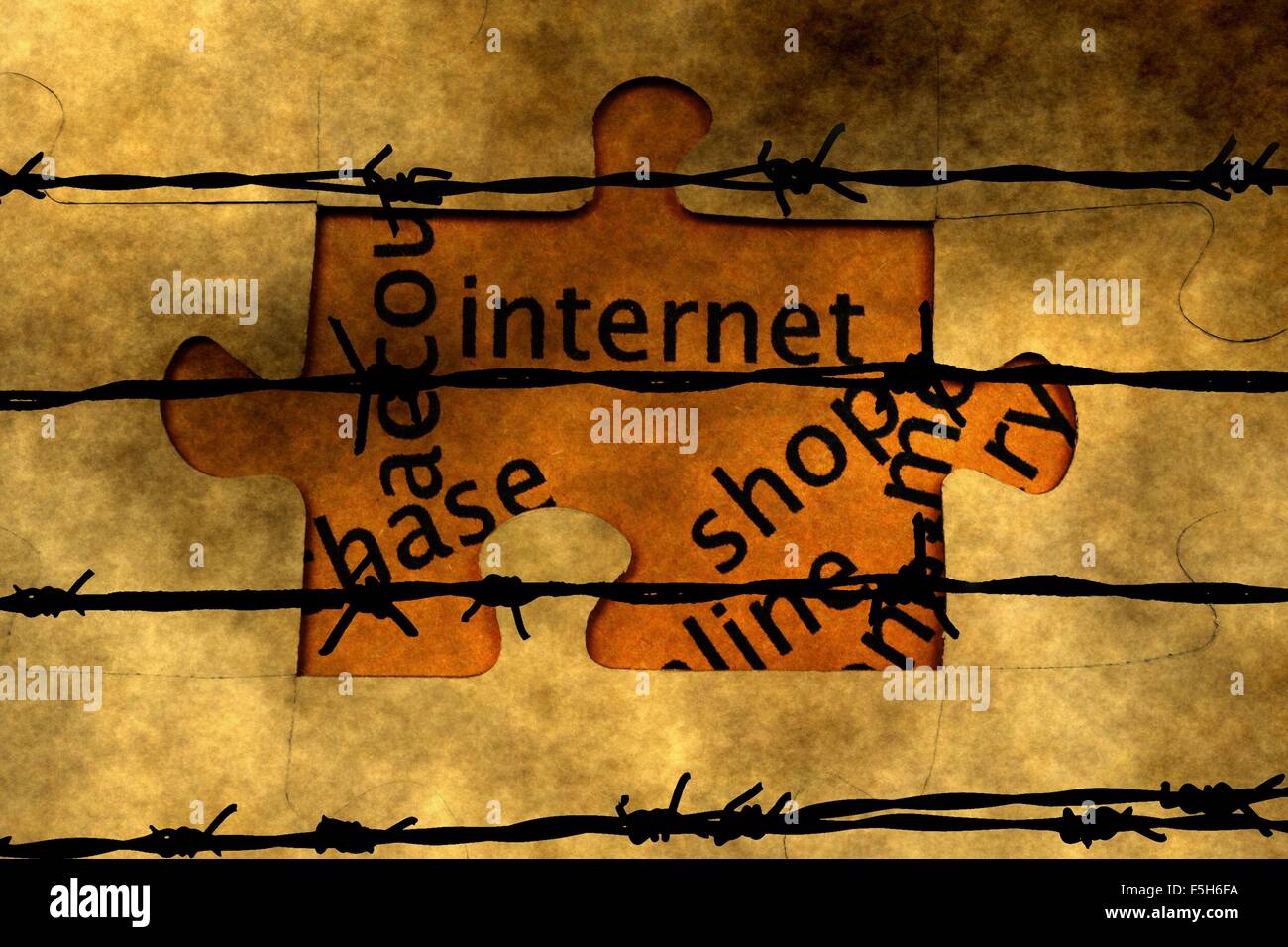 Internet puzzle concept Stock Photo - Alamy
