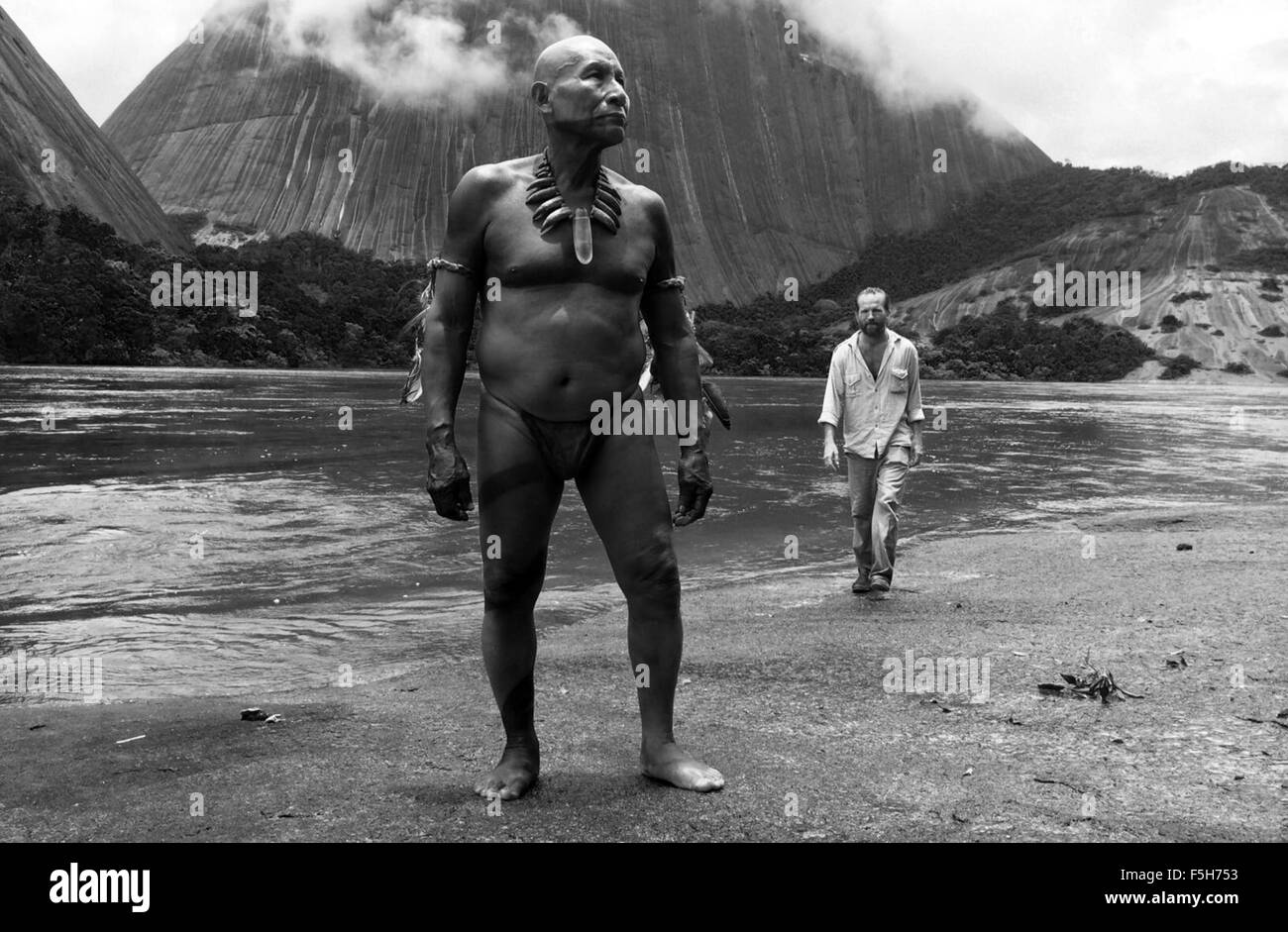 Embrace of the Serpent (Spanish: El abrazo de la serpiente) is a 2015 internationally co-produced adventure drama film directed by Ciro Guerra.  This photograph is for editorial use only and is the copyright of the film company and/or the photographer assigned by the film or production company and can only be reproduced by publications in conjunction with the promotion of the above Film. A Mandatory Credit to the film company is required. The Photographer should also be credited when known. Stock Photo
