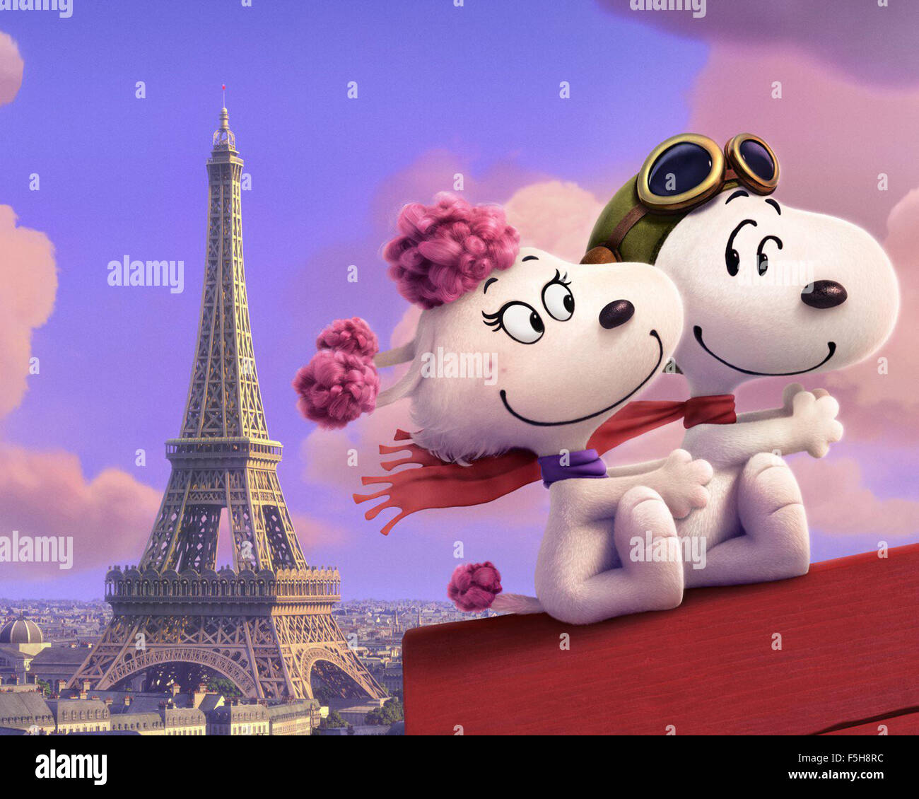 The Peanuts Movie, also known as Snoopy and Charlie Brown: The Peanuts Movie, is a 2015 American 3D computer-animated comedy film produced by Blue Sky Studios and distributed by 20th Century Fox based on Charles M. Schulz's comic strip Peanuts.  This photograph is for editorial use only and is the copyright of the film company and/or the photographer assigned by the film or production company and can only be reproduced by publications in conjunction with the promotion of the above Film. A Mandatory Credit to the film company is required. The Photographer should also be credited when known. Stock Photo