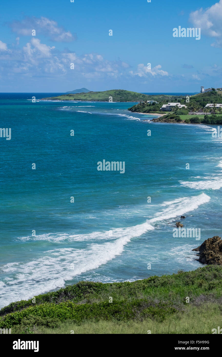 St. Croix, U.S. Virgin Islands north shore. Stock Photo
