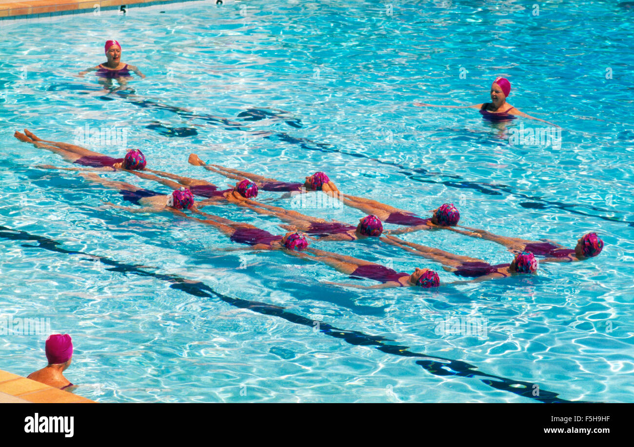 Sun City Aqua Suns practicing. Sun City, Arizona Stock Photo Alamy