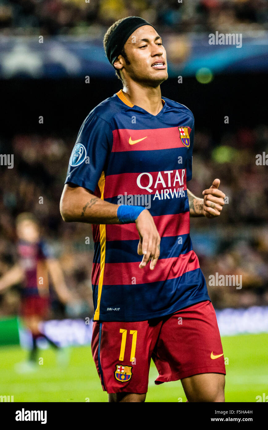 Barcelona Spain 4th November 15 Fc Barcelona S Forward Neymar Jr During The Champions League Match Between Fc Barcelona And Fc Bate Borisov At The Camp Nou Stadium In Barcelona Credit Matthi Alamy Live News