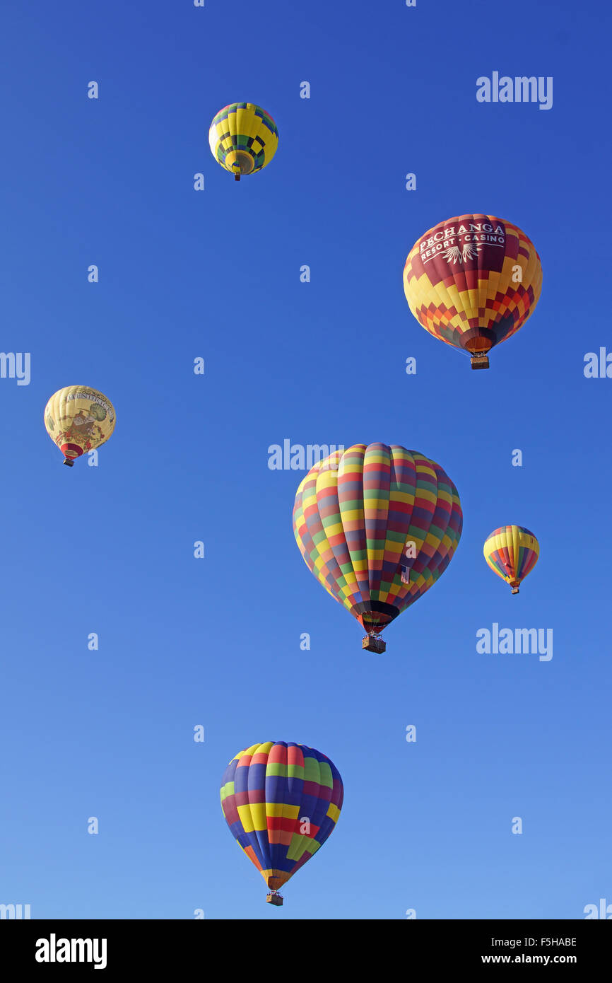 Balloons launch and fill the wine country sky at the 2015 Temecula