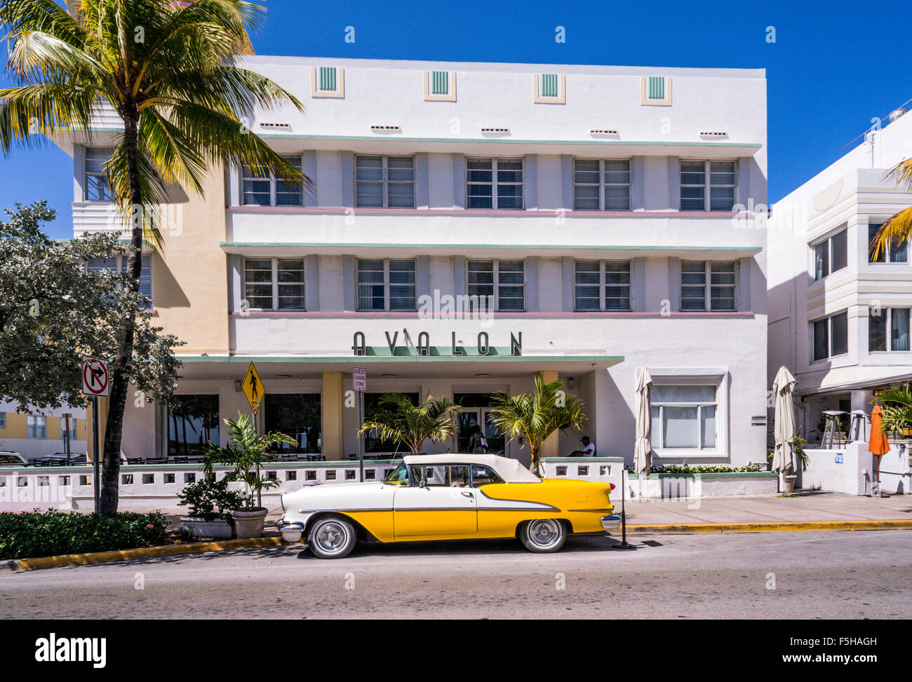 Avalon Hotel, South Beach, Miami Stock Photo