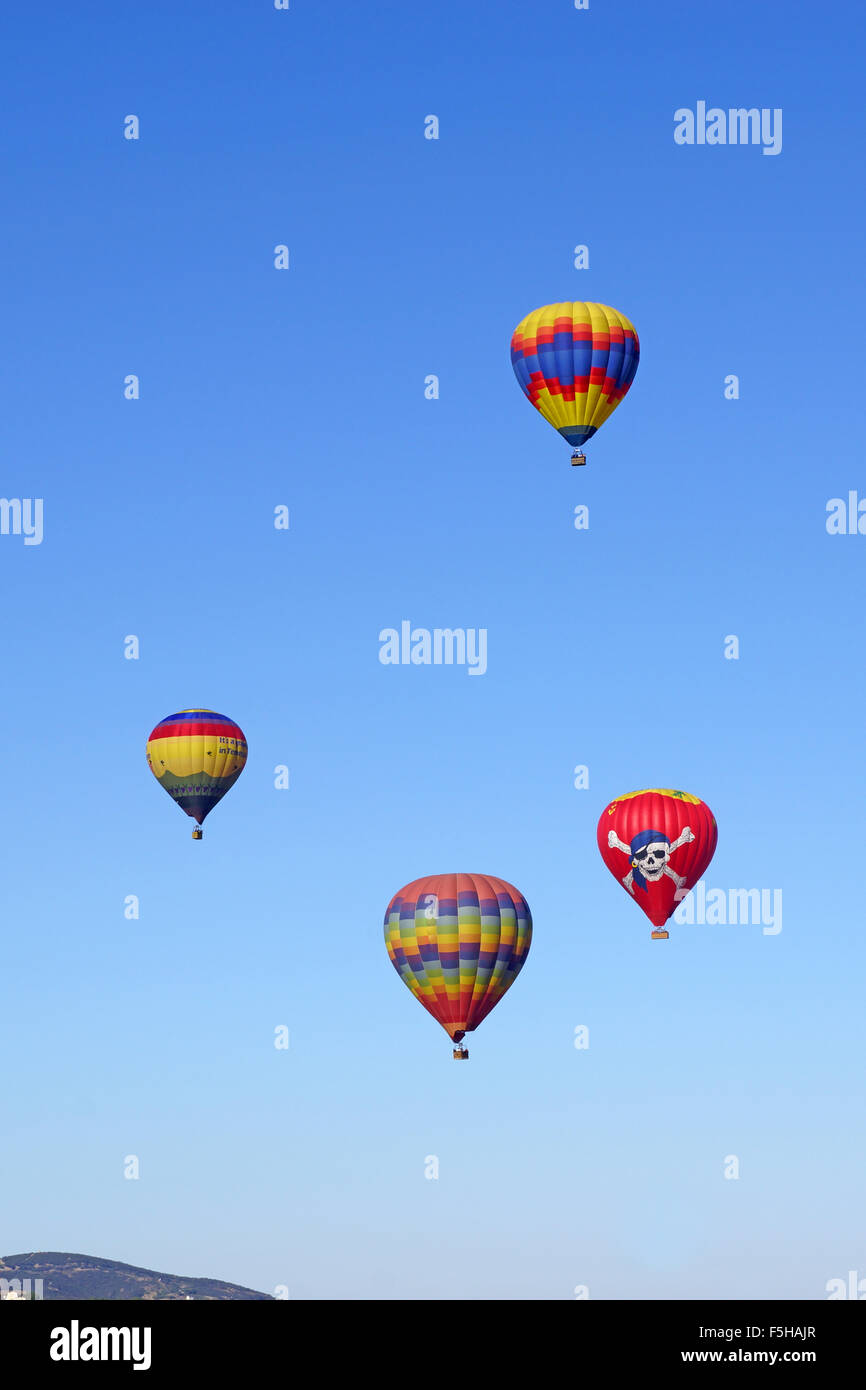Balloons launch and fill the wine country sky at the 2015 Temecula