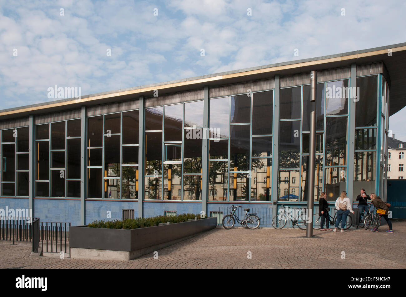 Tranenpalast or Palace of Tears, the former East German border control post, on Friedrichstrasse, Berlin, is now a museum Stock Photo
