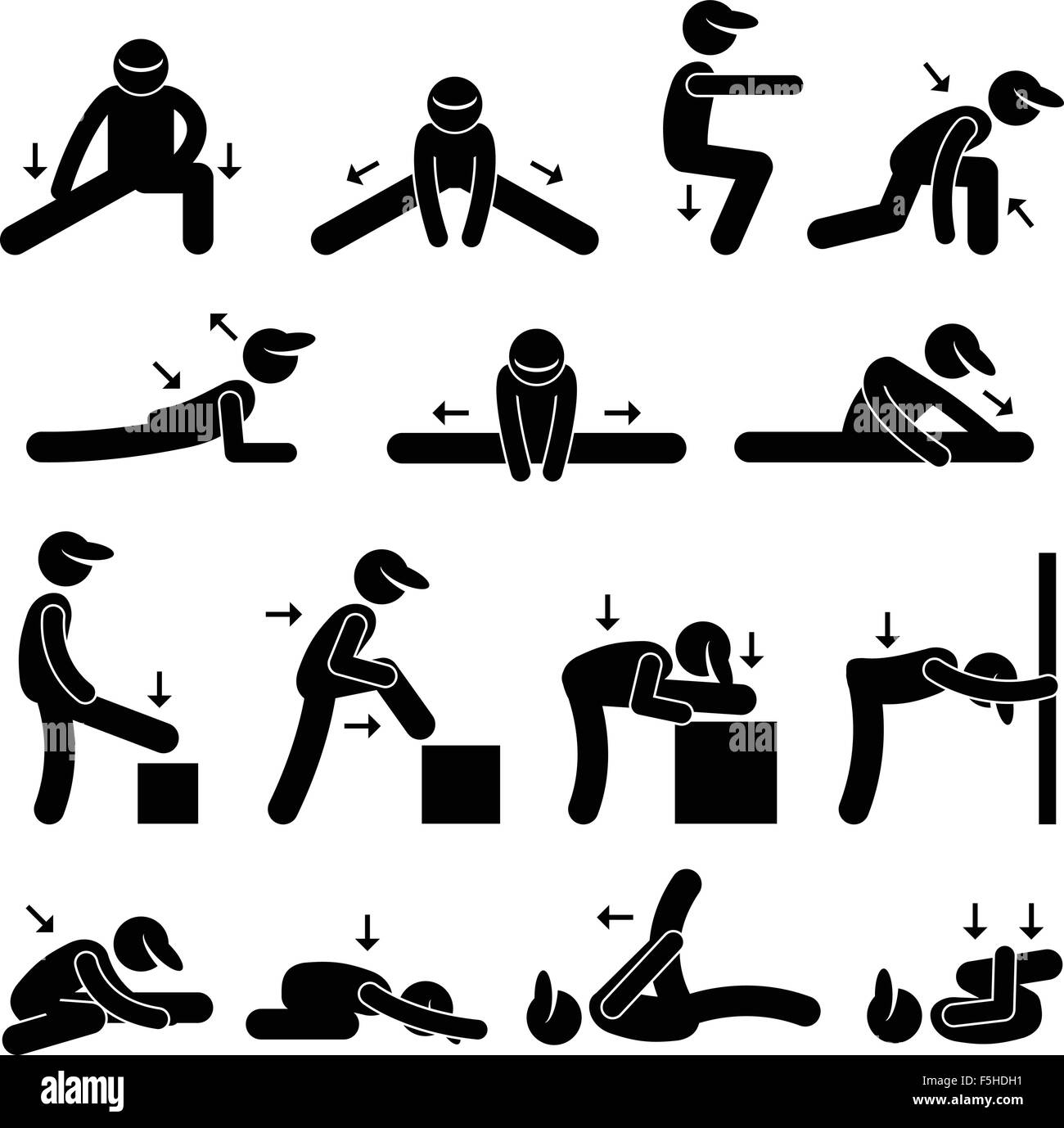 Squat with stick exercise hi-res stock photography and images - Alamy