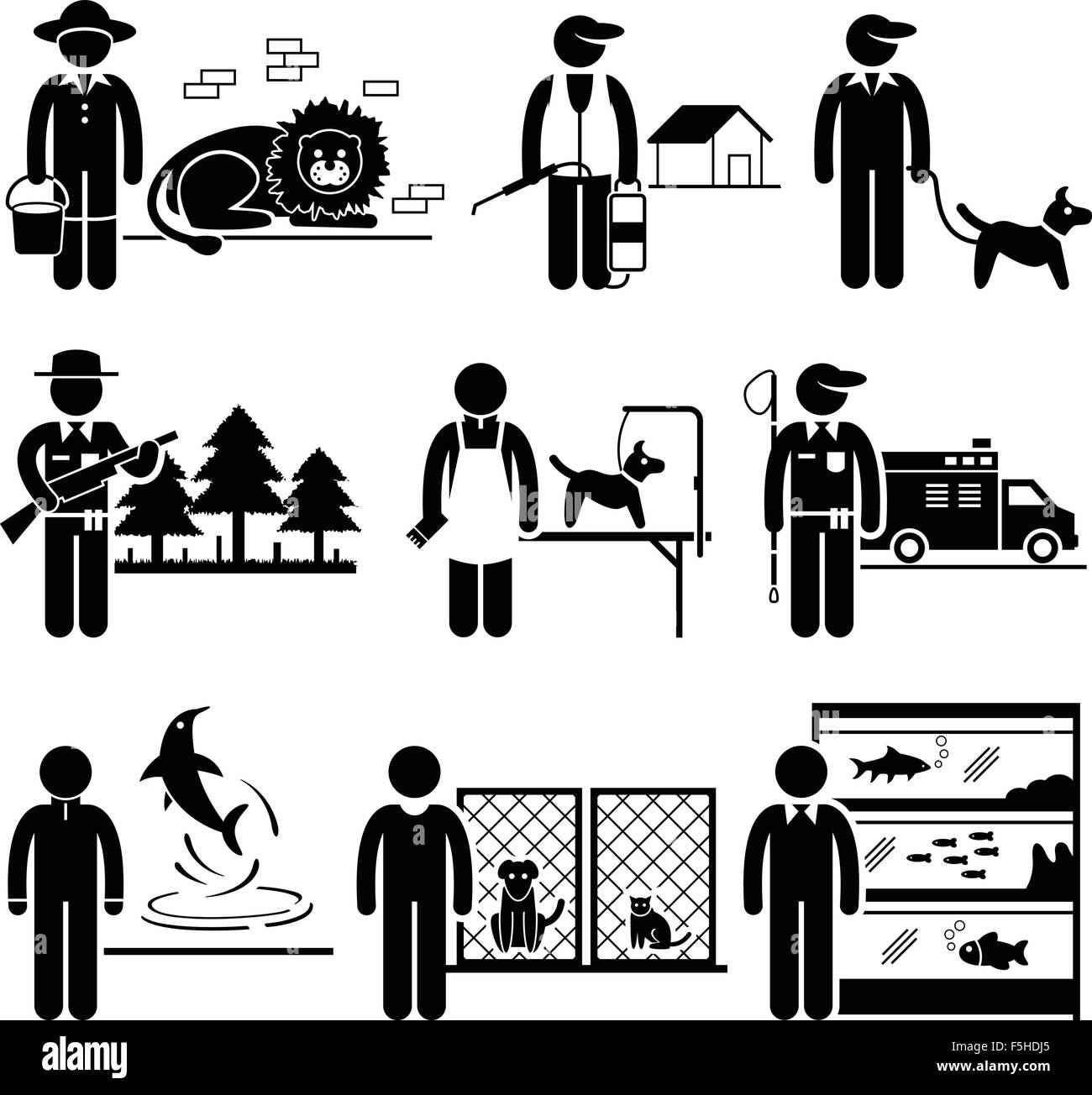 Animals Jobs Occupations Careers Zookeeper, Exterminator, Dog Trainer