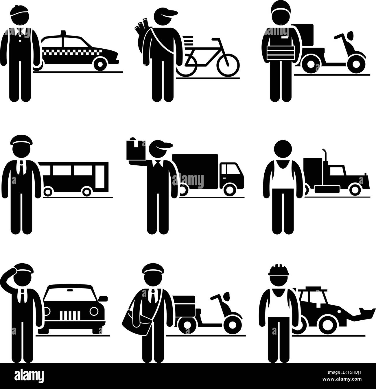 Driver Delivery Jobs Occupations Careers Taxi, Newspaper, Pizza, Bus