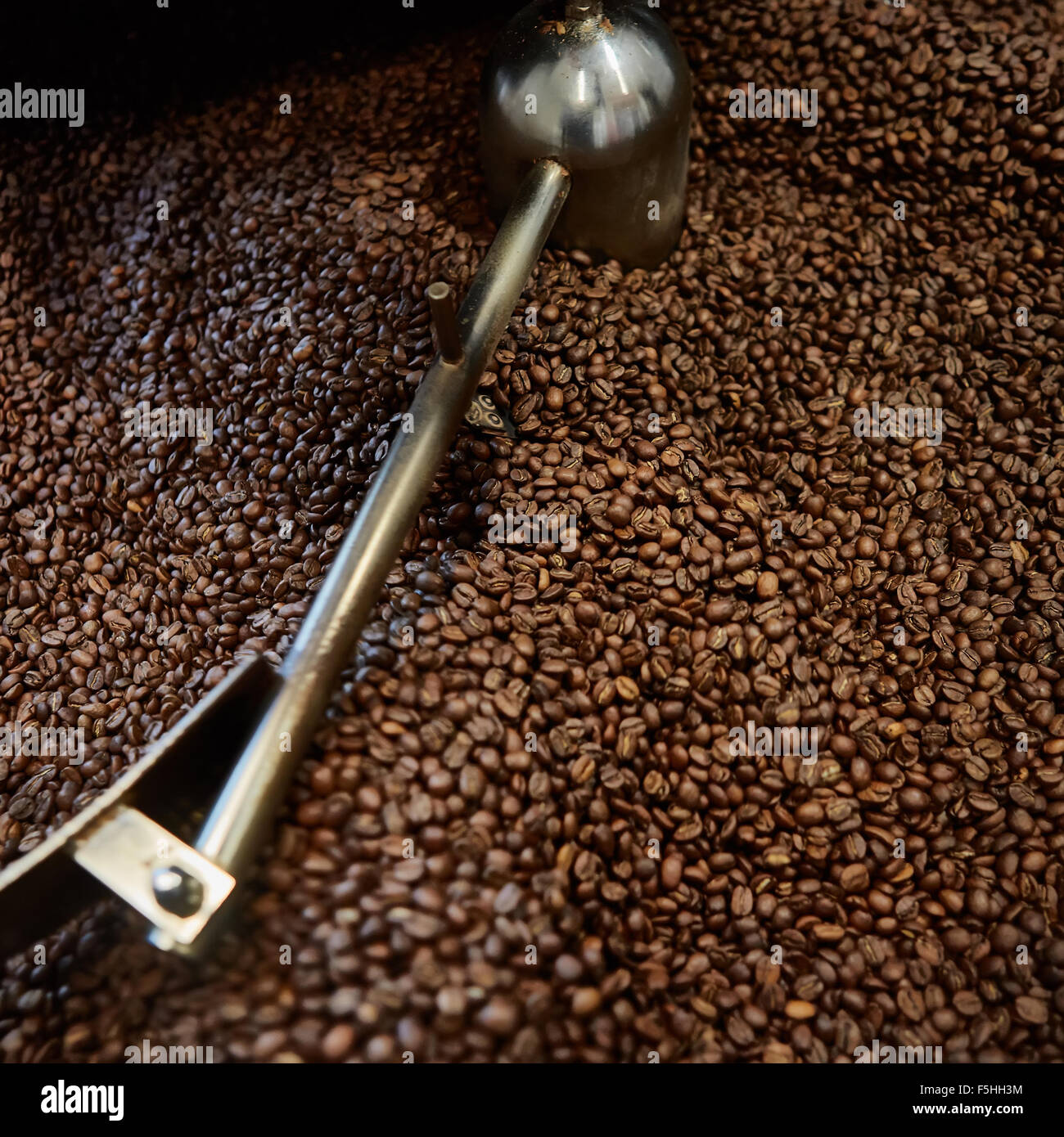 Freshly roasted coffee beans Stock Photo - Alamy