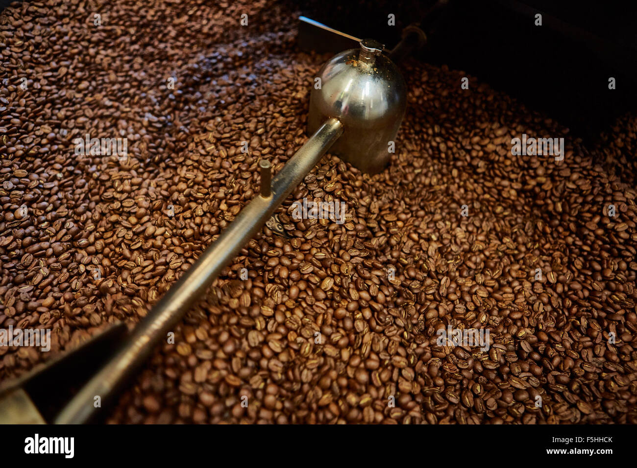 Freshly roasted coffee beans Stock Photo - Alamy