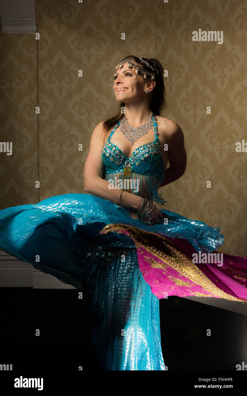 Belly Dancer Action Outfit Female Model Pose Dance Dancing Dancer Entertainer