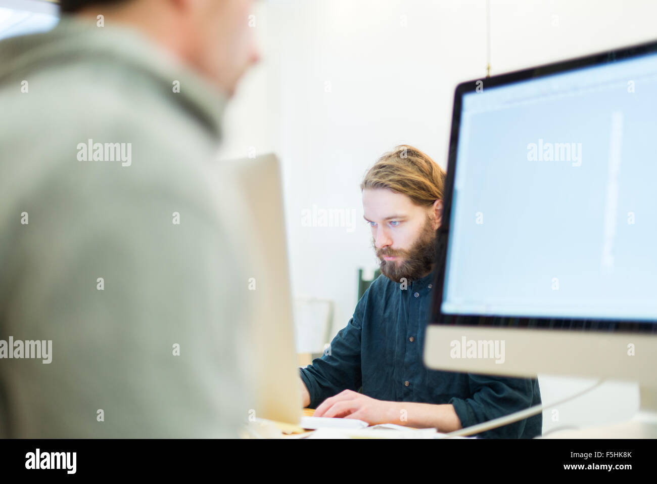 Sweden, Architects working in office Stock Photo