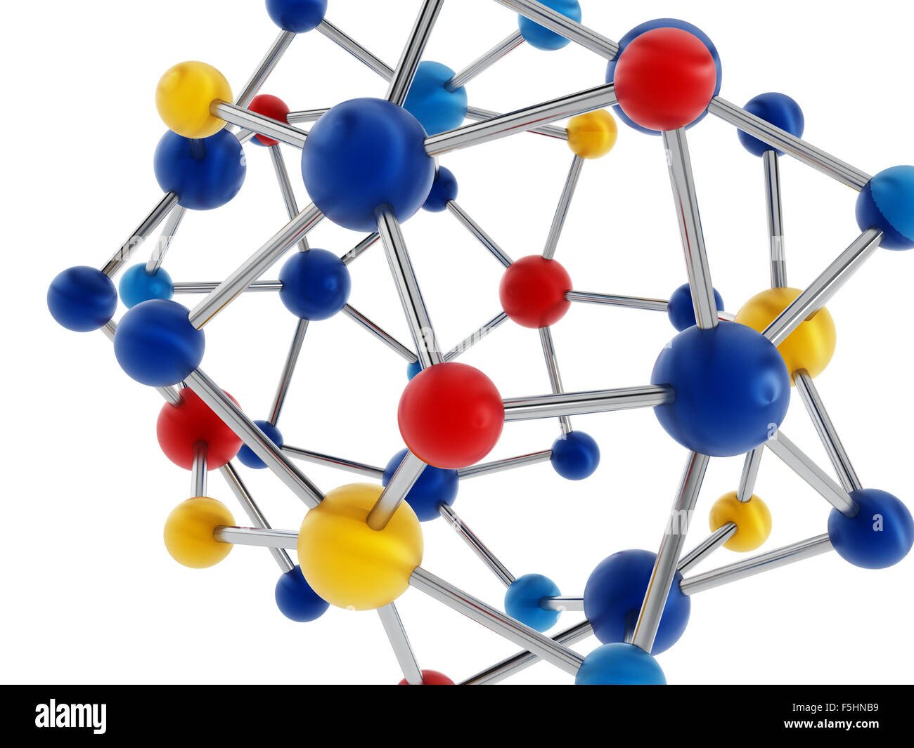 Molecular structure isolated on white background Stock Photo - Alamy