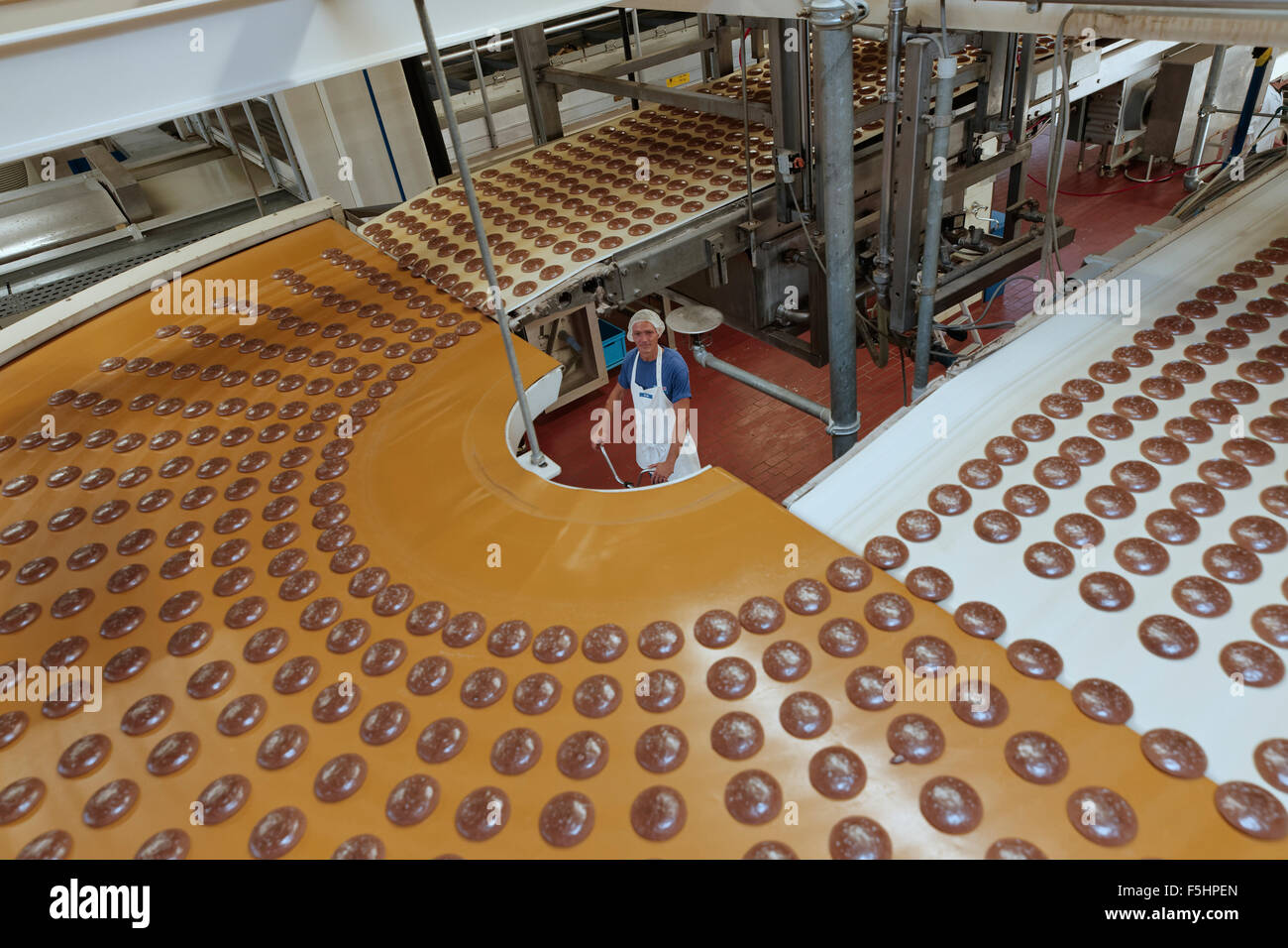 Berlin, Germany, gingerbread production at Bahlsen Berlin Stock Photo