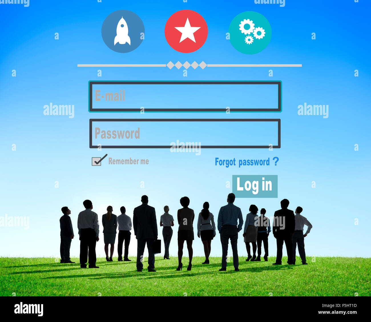 Log in Security Username Password Protection Privacy Concept Stock Photo