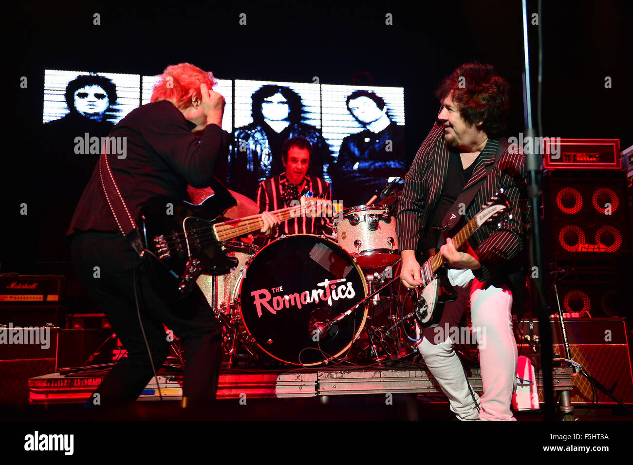 The Romantics performing at Hard Rock Live! in the Seminole Hard Rock Hotel & Casino  Featuring: Rich Cole, Brad Elvis, Wally Palmar Where: Hollywood, Florida, United States When: 03 Sep 2015 Stock Photo