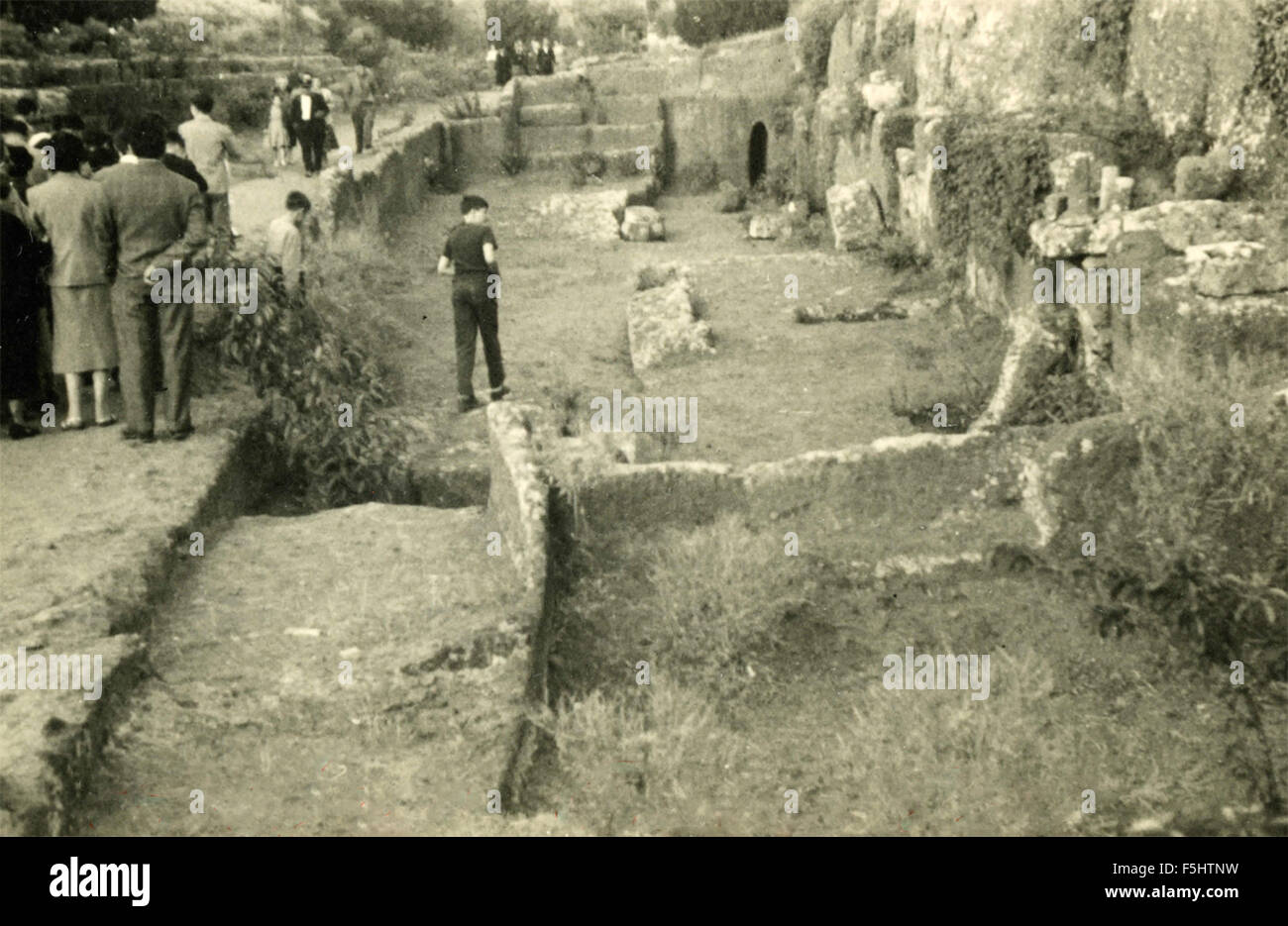 Roman ruins and archaeological digs in Fregene, Italy Stock Photo Alamy