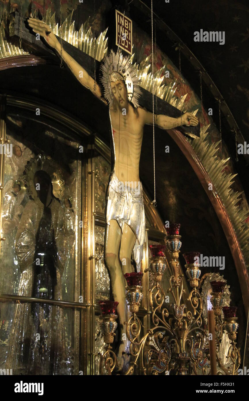 Israel, Jerusalem, the 12th Station of the Via Dolorosa at the Church