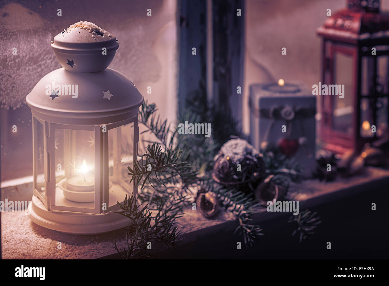 Candles christmas window hires stock photography and images Alamy Candles In The Window Christmas