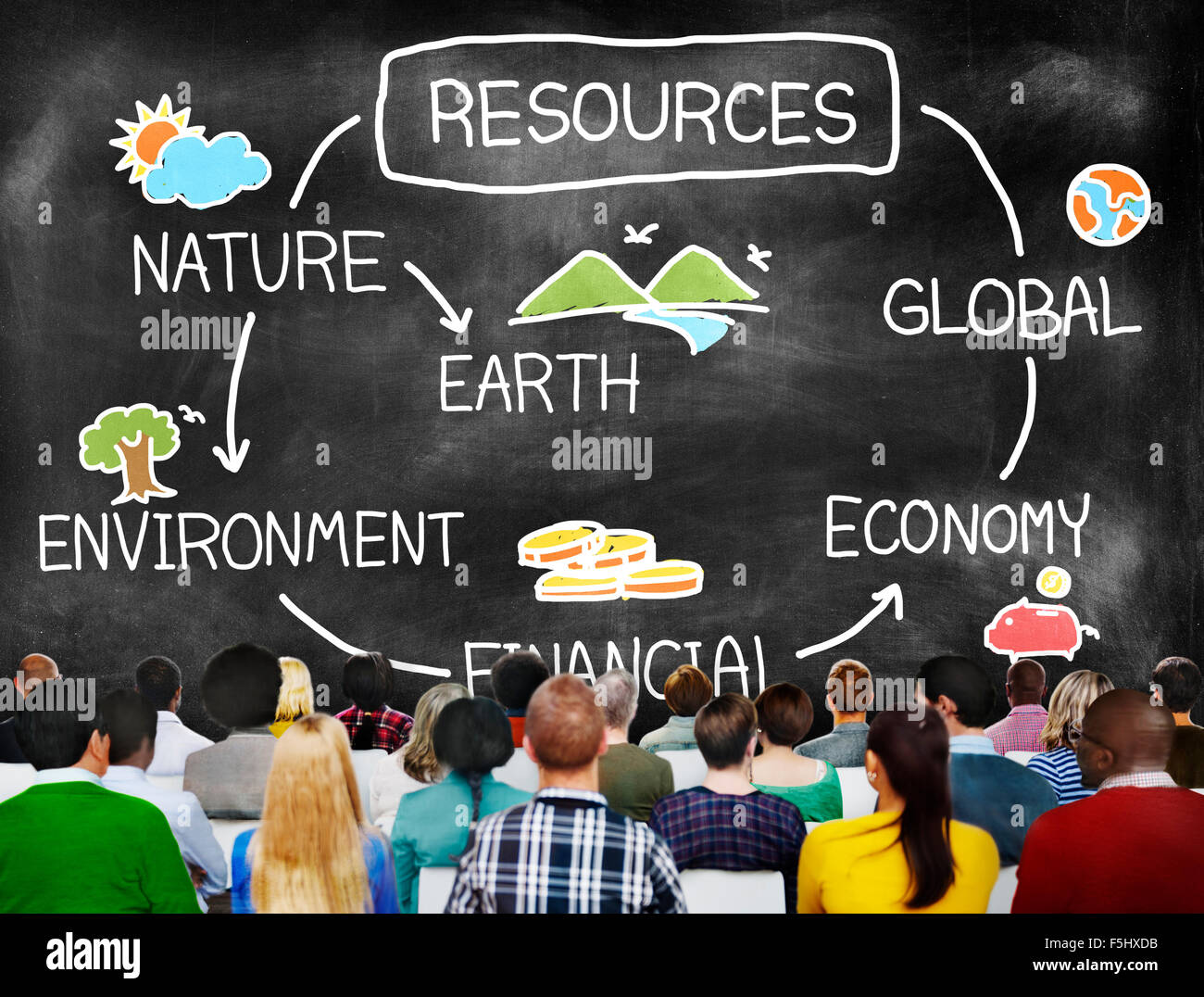 Natural Resources Environment Economy Finance Concept Stock Photo