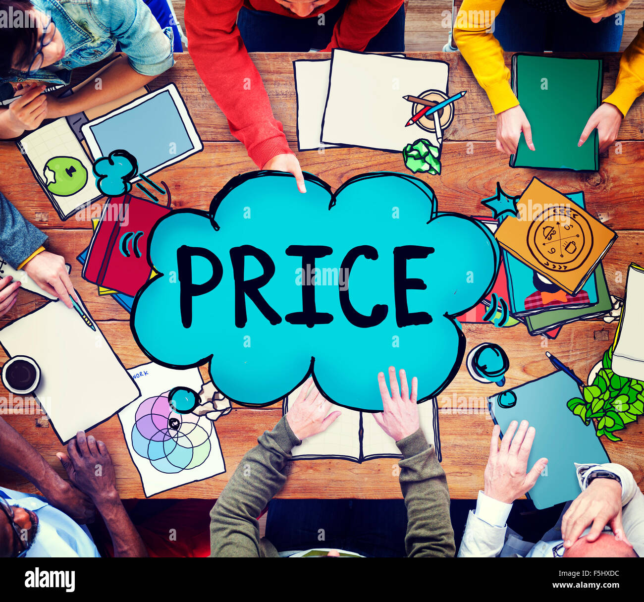Price Cost Expense Money Rate Value Commerce Concept Stock Photo